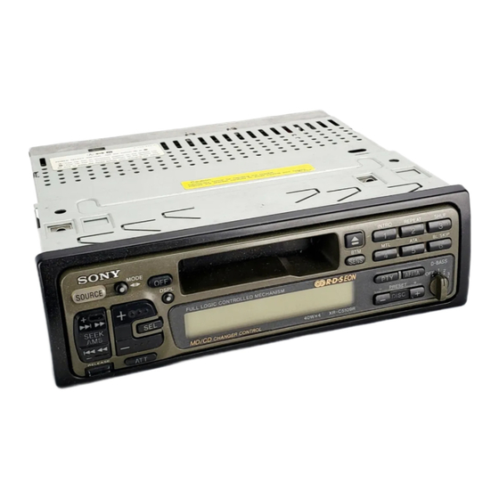 Sony XR-C5109R Bedienungsanleitung