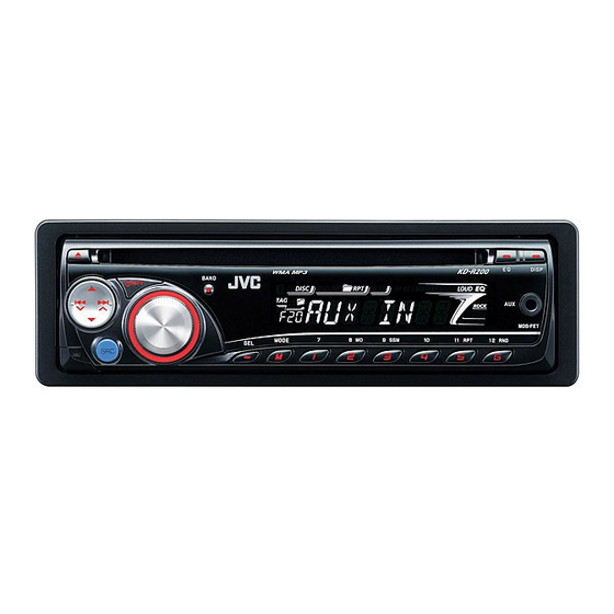 JVC KD-R201 Installationsanleitung