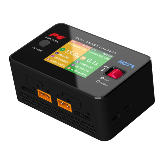 HOTA P6 Dual Smart Charger Anleitung