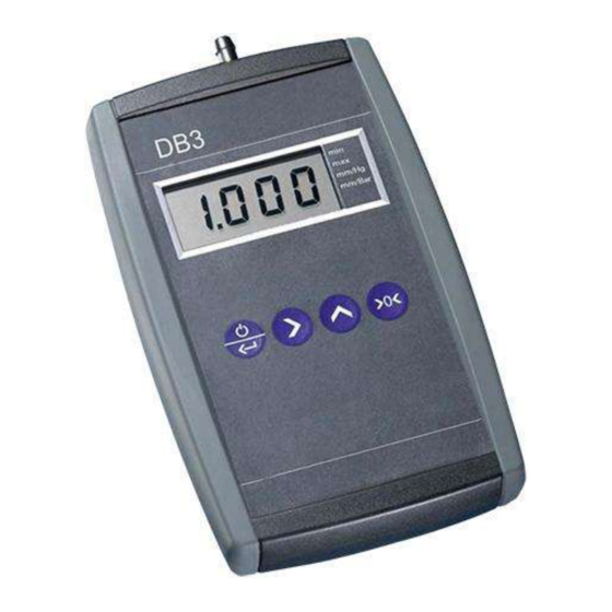 PCE Instruments DB3 Bedienungsanleitung