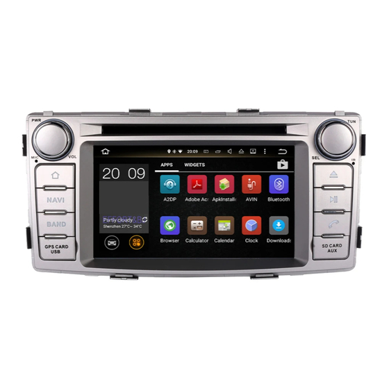 Toyota Hilux 2014 Navigation Kurzanleitung