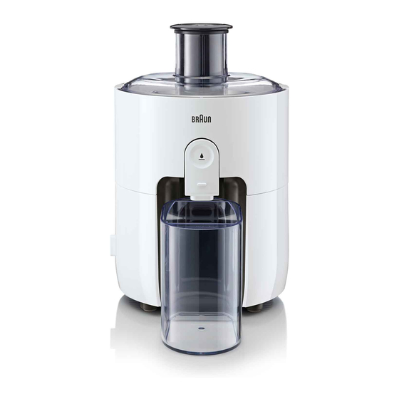 Braun PurEase Spin Juicer SJ 3100 Handbücher