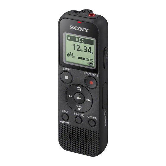 Sony ICD-PX370 Hilfe