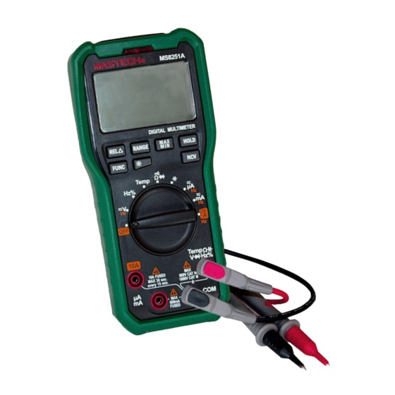 Mastech MS8251A Betriebsanleitung