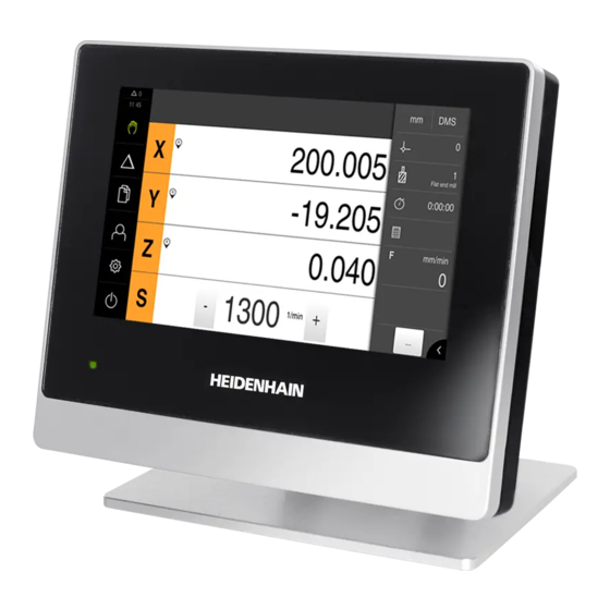 HEIDENHAIN ND 7000 Betriebsanleitung