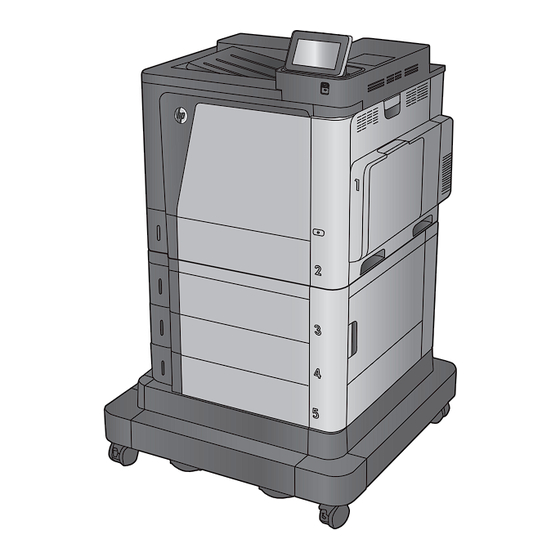 HP Color LaserJet Enterprise M651 Serie Installationshandbuch