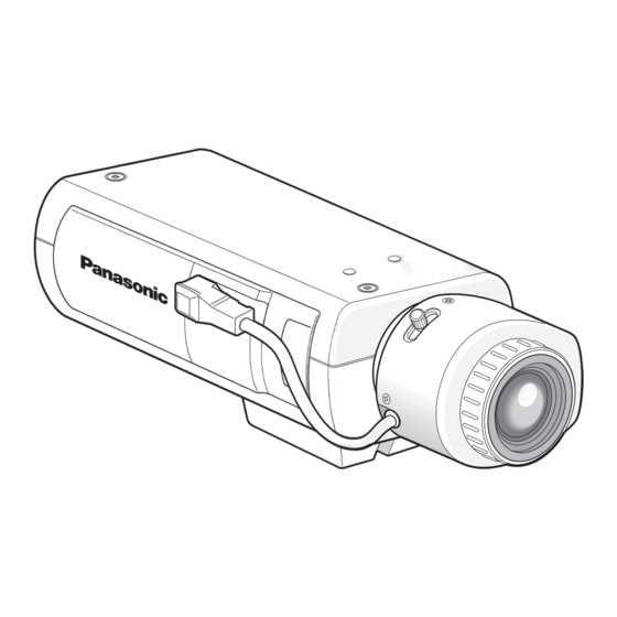 Panasonic WV-CP504E Installationshandbuch