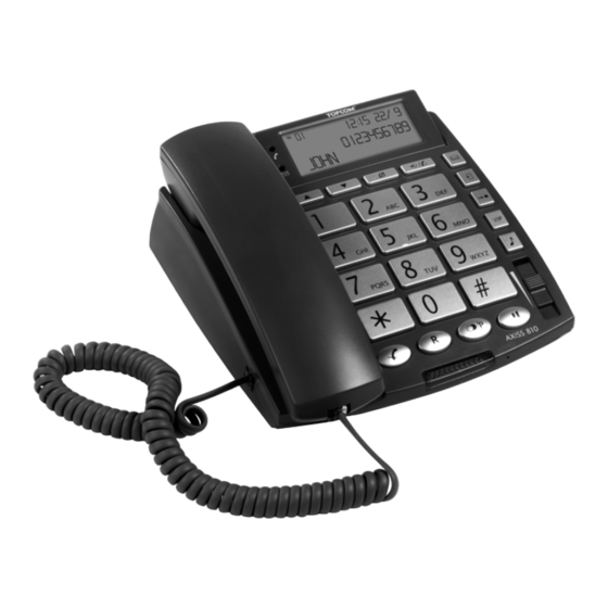 Topcom axiss 810 Bedienungsanleitung
