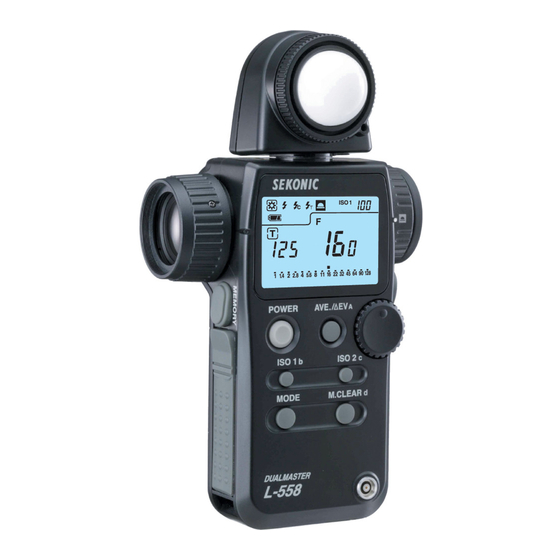Sekonic DUALMASTER L-558 Handbücher