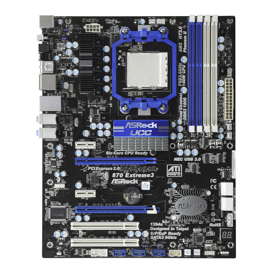 ASROCK 870 Extreme3 Schnellinstalationsanleitung