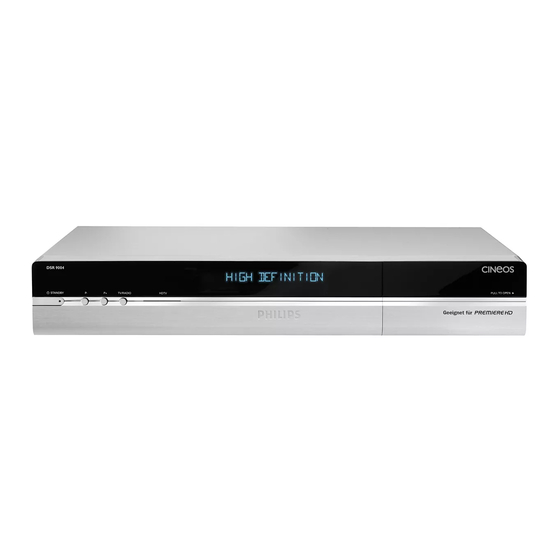 Philips DSR 9004 Schnellstartanleitung