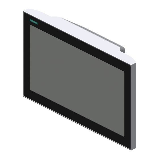 Siemens SIMATIC HMI ITC1200 V3 Kurzanleitung