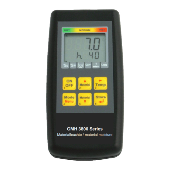 GREISINGER GMH 3830 Handbücher