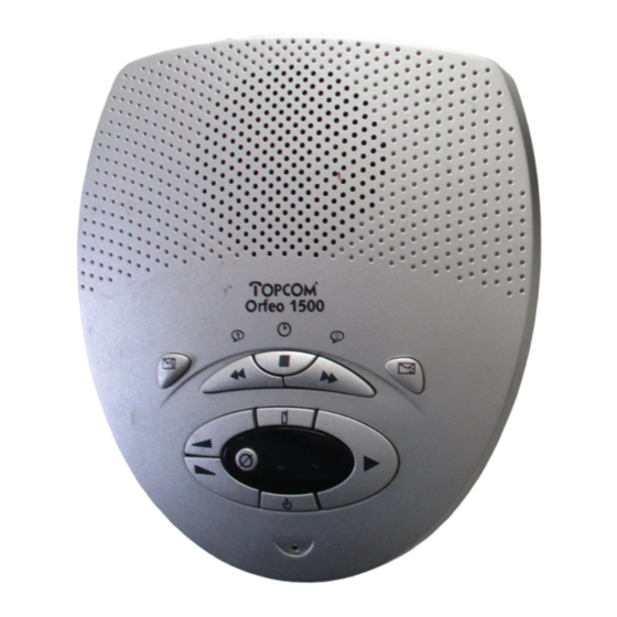 Topcom orfeo 1500 Bedienungsanleitung