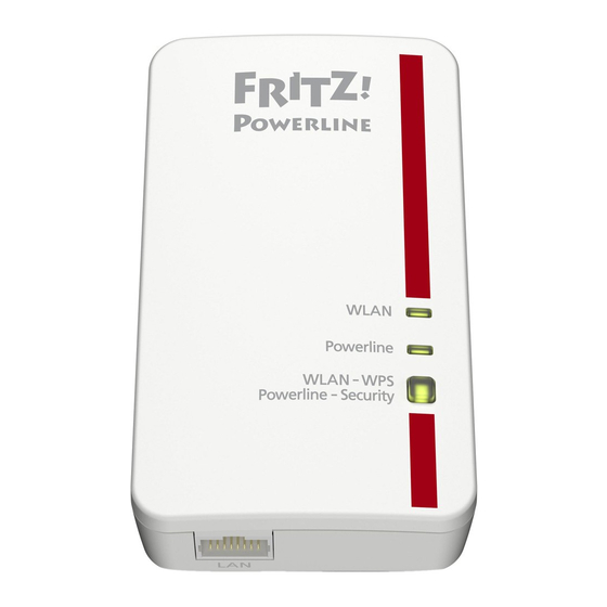 Avm Fritz Powerline 1240e 1000e Wlan Set Anleitung AVM FRITZ!POWERLINE 1240E WLAN SET EINRICHTEN UND BEDIENEN Pdf