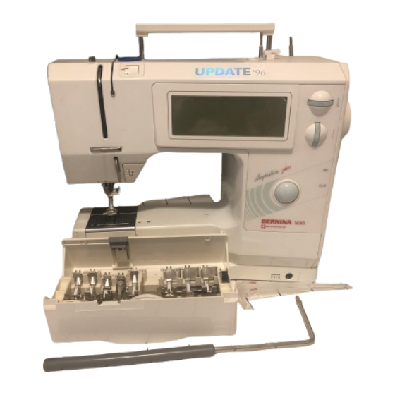 Bernina 1630 Inspiration plus Bedienungsanleitung