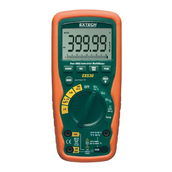 Extech Instruments EX530 Bedienungsanleitung
