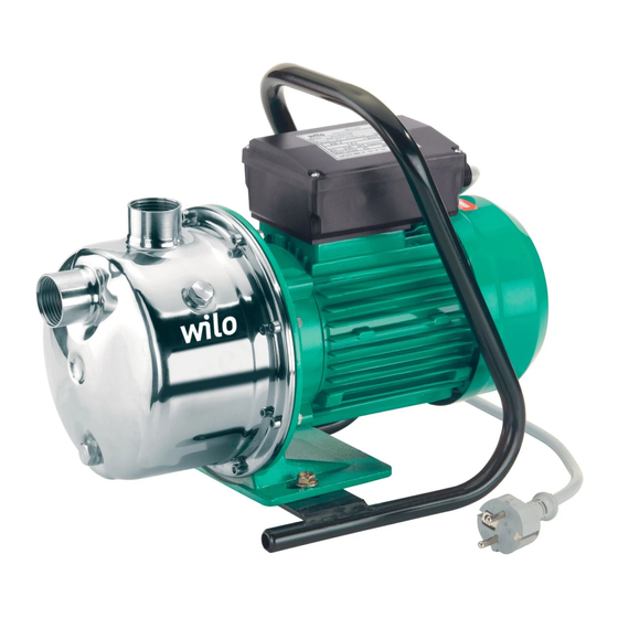 Wilo Jet-WJ-Serie Einbau- Und Betriebsanleitung