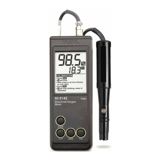 Hanna Instruments HI 9142 Betriebsanleitung