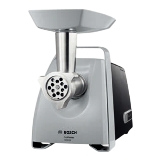 Bosch MFW4 Serie Gebrauchsanleitung