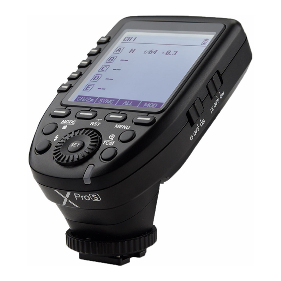Godox X ProS Bedienungsanleitung