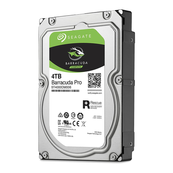 Seagate ST4000DM006 Bedienungsanleitung