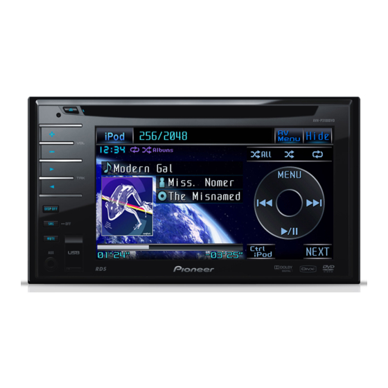 Pioneer AVH-P3100DVD Schnellstartanleitung
