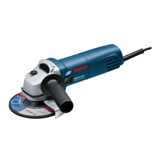 Bosch GWS 6-115 PROFESSIONAL Bedienungsanleitung