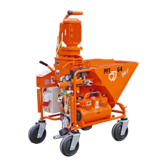 PFT G 4 light II Betriebsanleitung