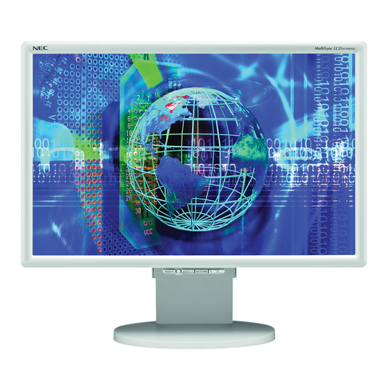 NEC MultiSync LCD2470WNX Bedienerhandbuch