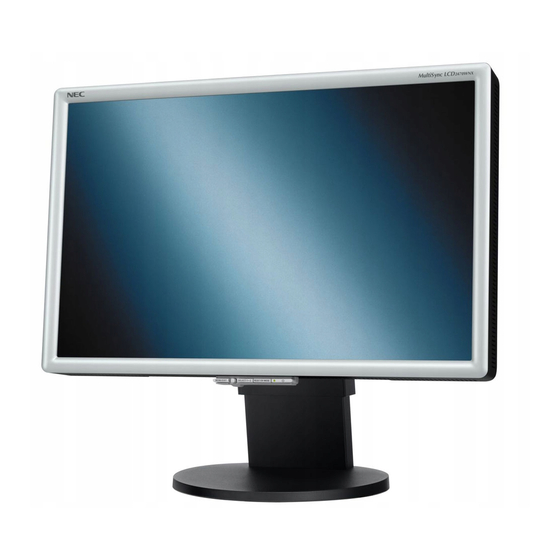 NEC MultiSync LCD2470WNX Bedienerhandbuch
