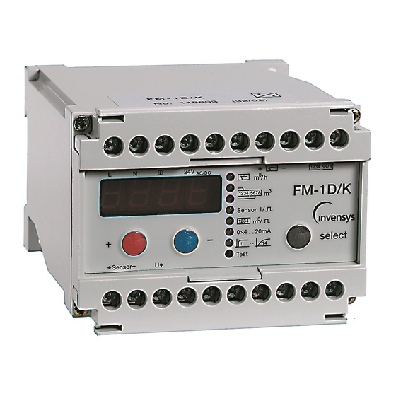 Sensus FM-1D/K Bedienungsanleitung