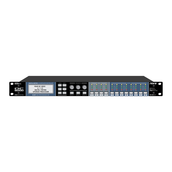 Nova DC 8000 Bedienungsanleitung