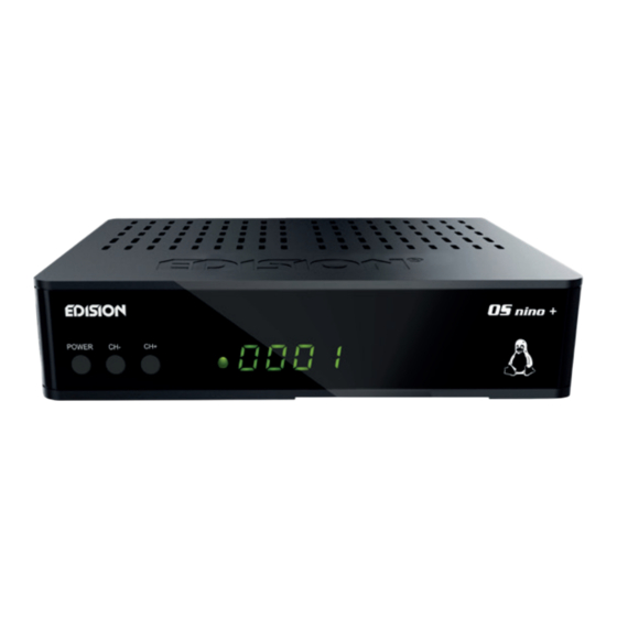 Edision OS NINO + DVB-S2 + DVB-T2/C Kurzanleitung