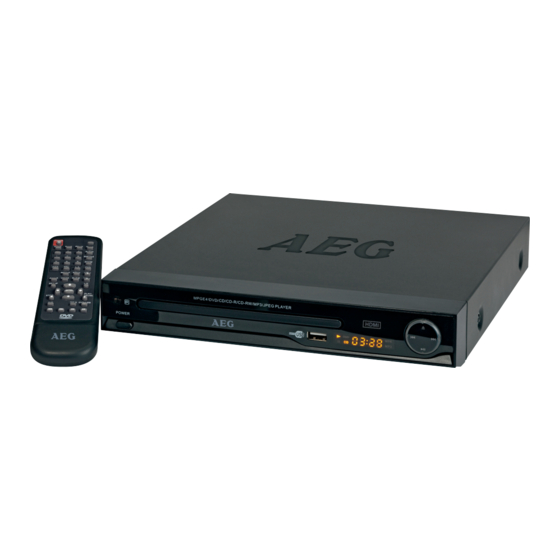 AEG DVD 4550 HDMI Handbücher