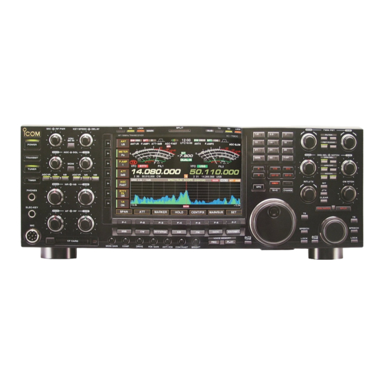 IC -7800 Bedienungsanleitung