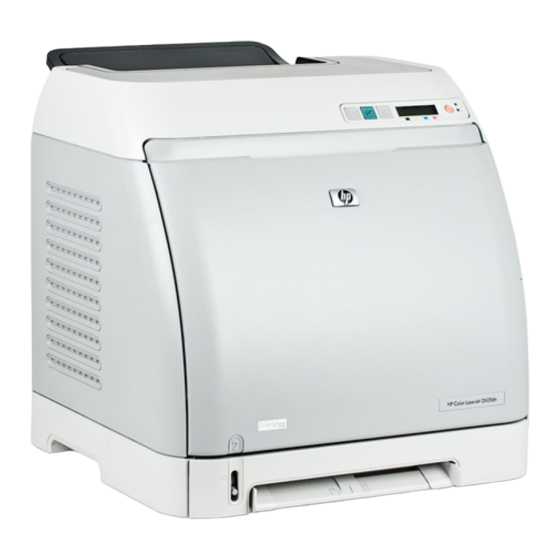 HP Color LaserJet 2605 Leitfaden Zur Inbetriebnahme