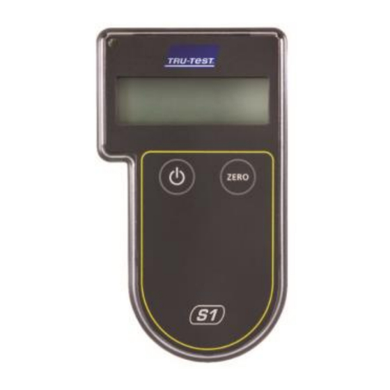 Tru-Test S1 Schnellstartanleitung