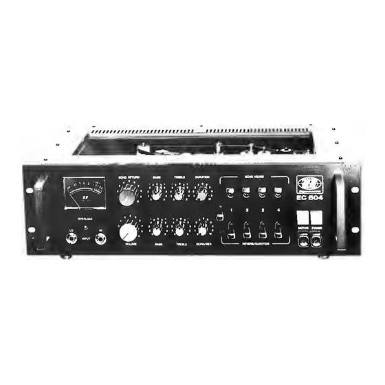 Dynacord EC 504 Bedienungsanleitung