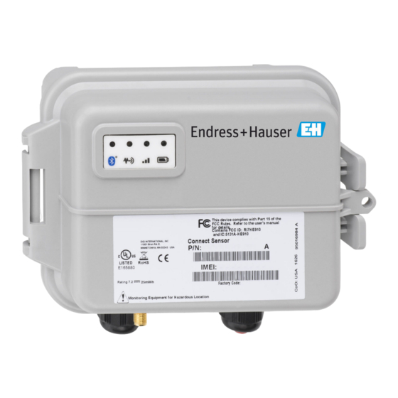Endress+Hauser Connect Sensor FXA30 Betriebsanleitung