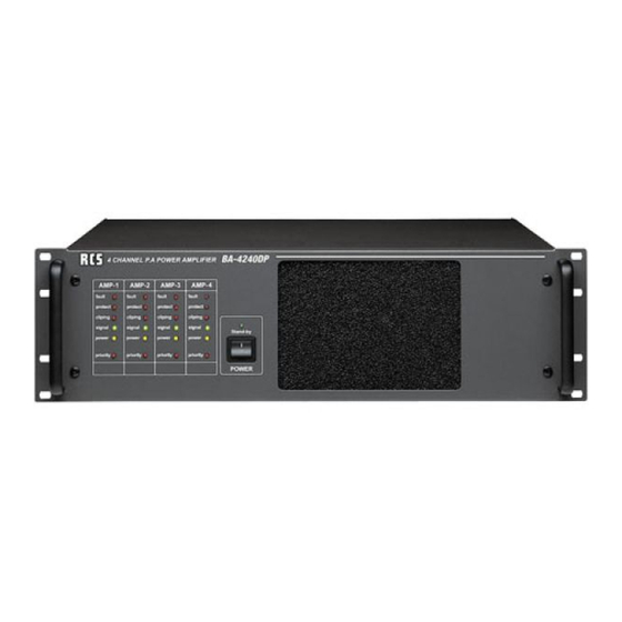RCS BA-4120 DP Handbuch