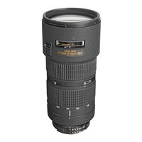 Nikon AF Zoom-Nikkor 80-200mm f/4.5-5.6D Bedienungsanleitung