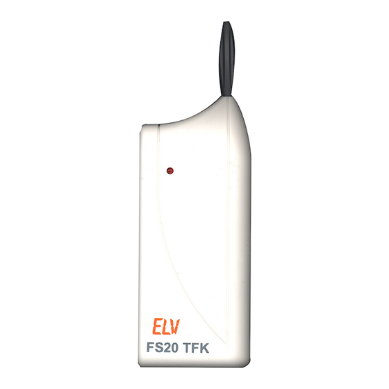 elv FS20 TFK Bedienungsanleitung