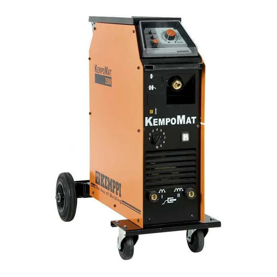 Kemppi Kempomat 3200 Gebrauchsanweisung
