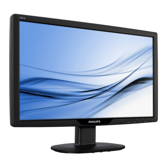 Philips 191V2 Bedienungsanleitung