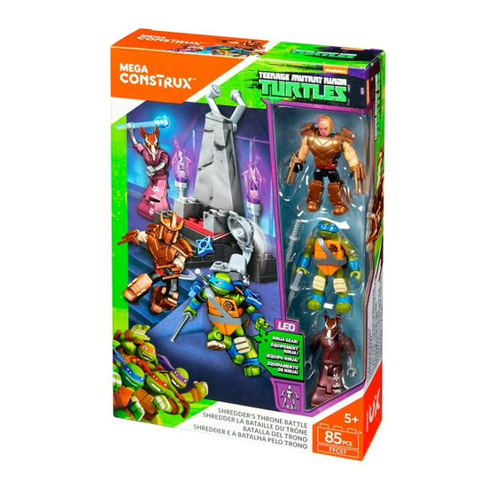 Mega Construx nickelodeon TEENAGE MUTANT NINJA TURTLES FFC57 Bedienungsanleitung