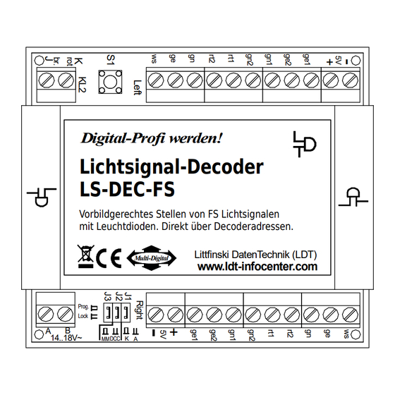 LDT LS-DEC-FS Bedienungsanleitung