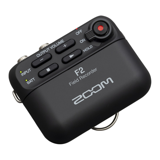 Zoom F2 Bedienungsanleitung