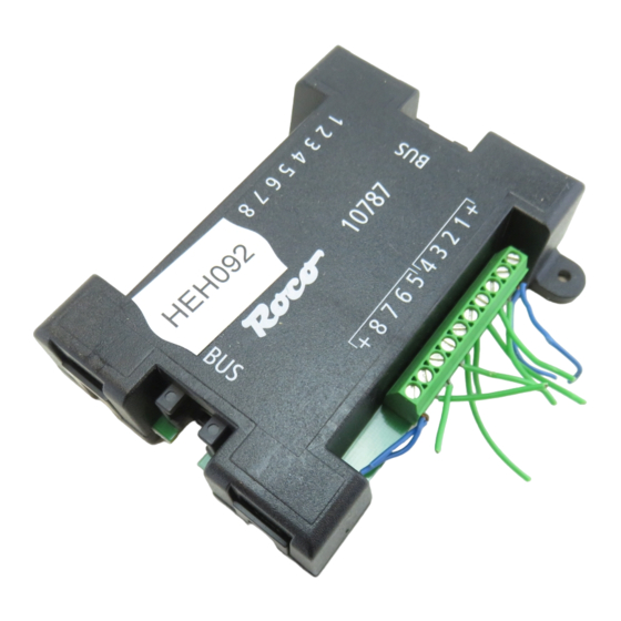 roco 10787 Bedienungsanleitung