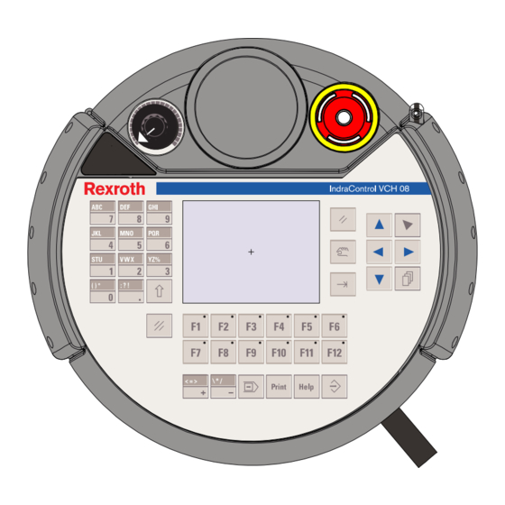 Bosch Rexroth IndraControl VCH 08.1 mit NOT-HALT-Taster Montageanleitung